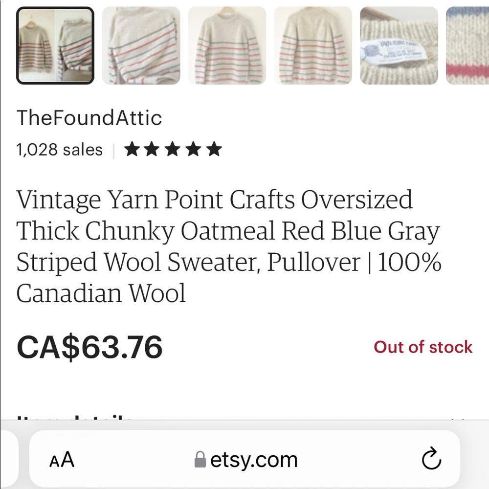 STOLEN BY @luckycicada Rare Find - Yarn Point Crafts cardigans. - Picture 4 of 4